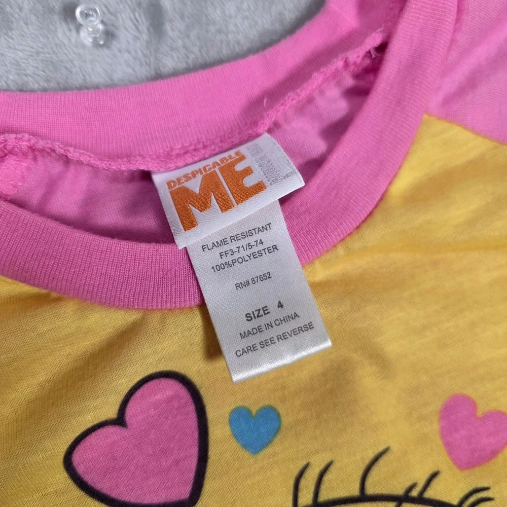 Girls Size 4 Clothing Lot Despicable Me Pajamas Carters Cardigan‎